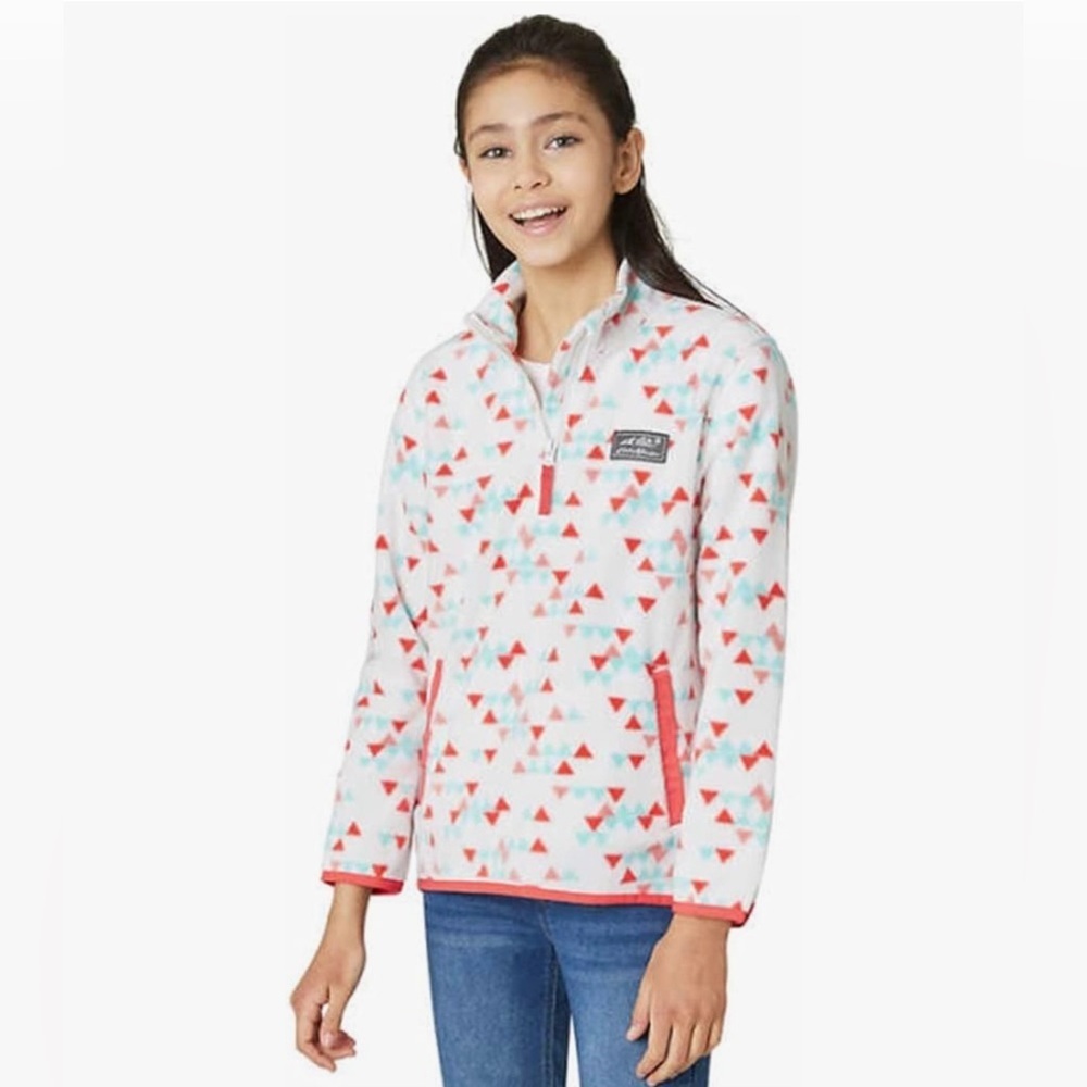 Eddie Bauer Kids Quest Quarter Zip Fleece Pullover Sz L 14/16